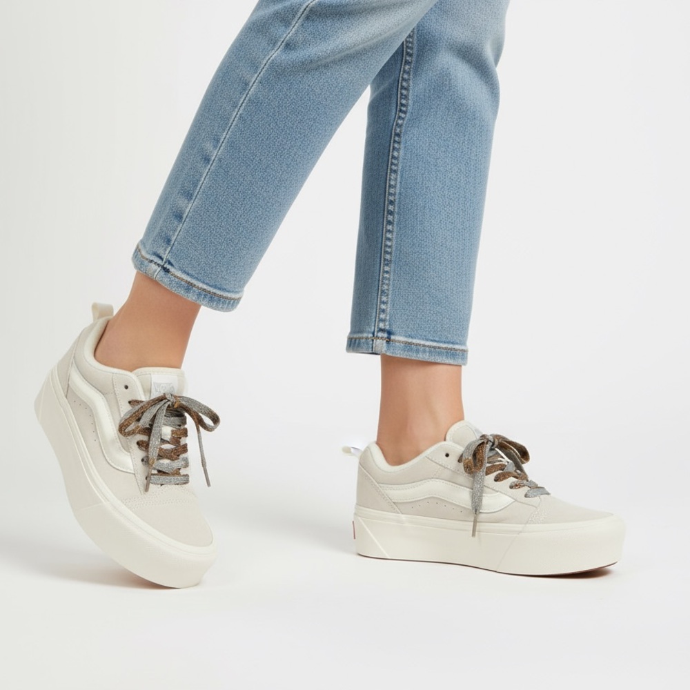 NEW Vans Knu Stack White Chunky
Platform Sneakers